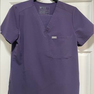 FIGS limited edition Catarina Top & YOLA scrub pants, size small, color eggplant